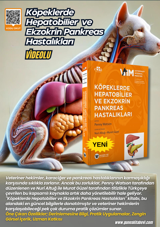 Köpeklerde Hepatobiliyer ve Ekzokrin Pankreas Hastalıkları (Videolu)