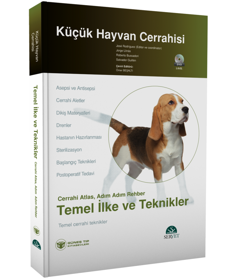 Küçük Hayvan Cerrahisi – Temel İlke ve Teknikler (Cerrahi Atlas, Adım Adım Rehber) Kitap + DVD