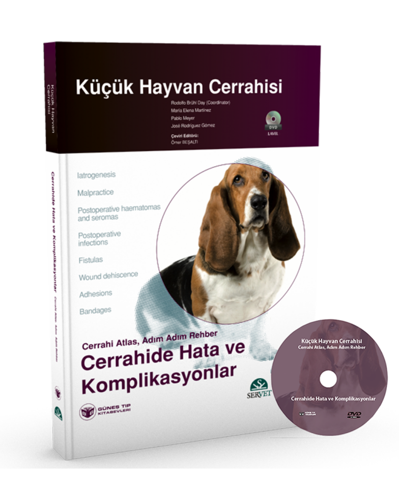 Küçük Hayvan Cerrahisi–Cerrahide Hata ve Komplikasyonlar (Cerrahi Atlas, Adım Adım Rehber) Kitap+DVD