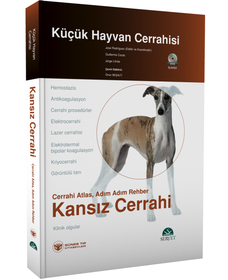 Küçük Hayvan Cerrahisi - Kansız Cerrahi (Cerrahi Atlas, Adım Adım Rehber) Kitap + DVD