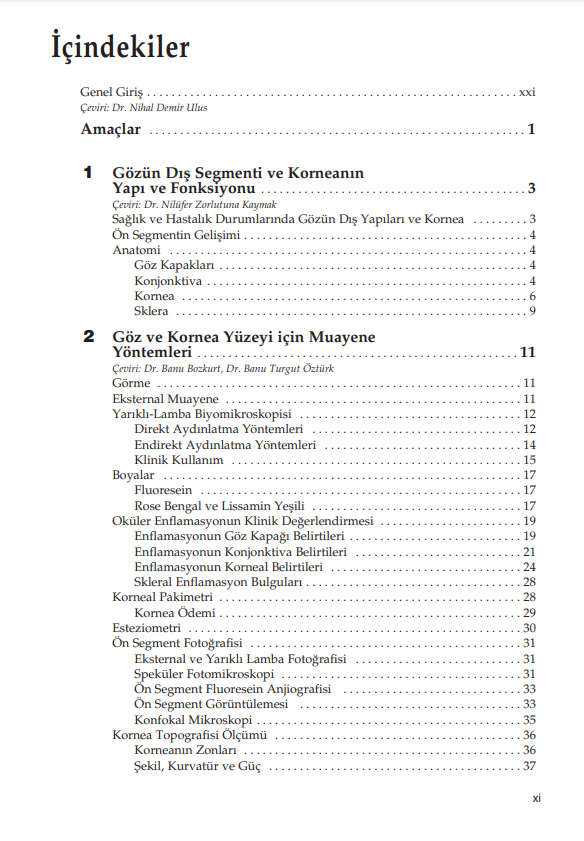 American Academy of Ophthalmology Yüzey Hastalıkları ve Kornea