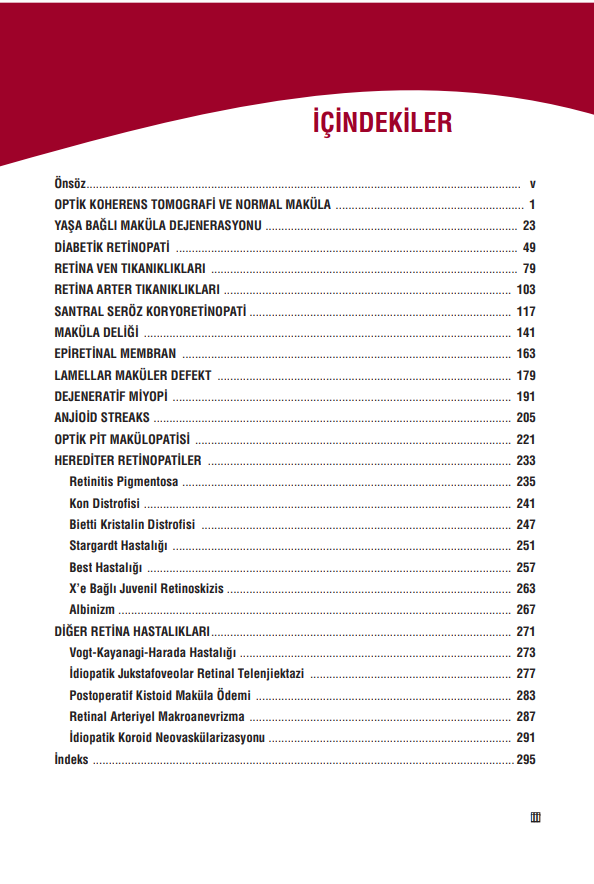 Maküla Hastalıklarında Optik Koherens Tomografi