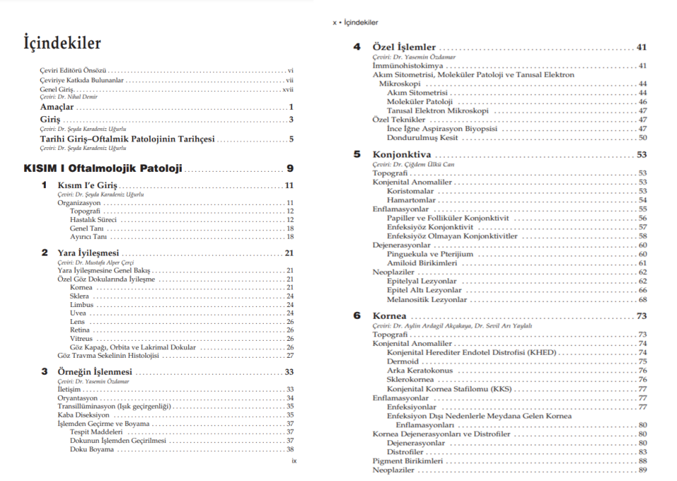 American Academy of Ophthalmology Oftalmik Patoloji ve Göziçi Tümörleri